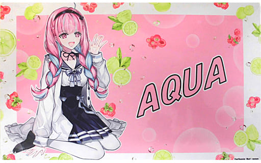 Minato Aqua - Trading Card Supplies - Desk Mat - hololive