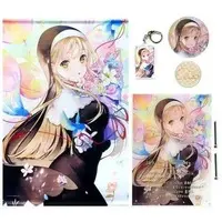 Sister Claire - Tapestry - Badge - Acrylic Art Plate - Birthday Merch Complete Set - Acrylic Key Chain - Nijisanji