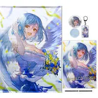 Moira - Tapestry - Badge - Acrylic Art Plate - Birthday Merch Complete Set - Acrylic Key Chain - Nijisanji