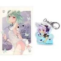 Houshou Marine & Uruha Rushia - Acrylic Key Chain - Key Chain - Hand-signed - Postcard - hololive