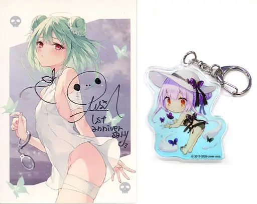 Houshou Marine & Uruha Rushia - Acrylic Key Chain - Key Chain - Hand-signed - Postcard - hololive
