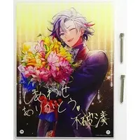 Fuwa Minato - Badge - Tapestry - Acrylic Art Plate - Birthday Merch Complete Set - Nijisanji