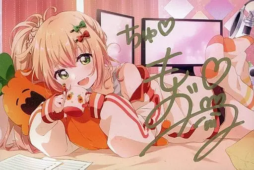 Momosuzu Nene - Hand-signed - Postcard - hololive