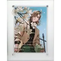 Oliver Evans - Birthday Merch Complete Set - Acrylic Art Plate - Canvas Board - Badge - Nijisanji