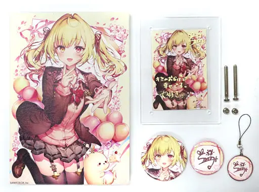 Hoshikawa Sara - Birthday Merch Complete Set - Acrylic Art Plate - Canvas Board - Badge - Nijisanji