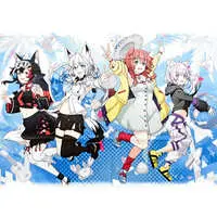 hololive - Tapestry - Ookami Mio & Shirakami Fubuki & Nekomata Okayu & Inugami Korone
