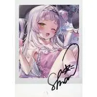 Murasaki Shion - Hand-signed - Character Card - hololive