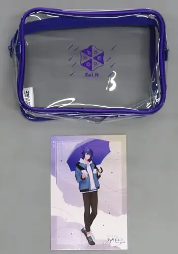 Nagao Kei - Hand-signed - Postcard - Pouch - Nijisanji