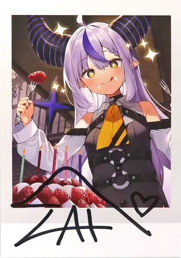 La+ Darknesss - Hand-signed - Character Card - hololive