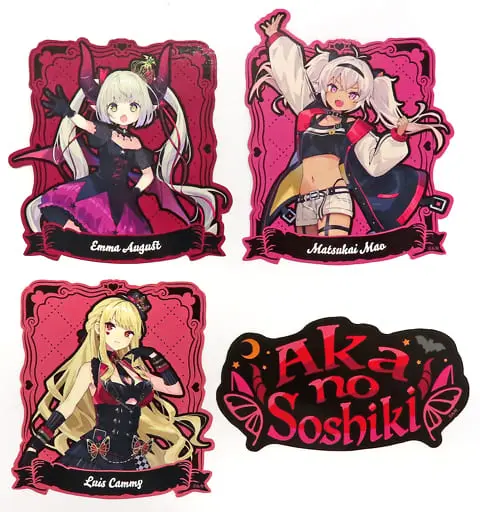 Nijisanji - Stickers - Luis Cammy & Matsukai Mao & Emma★August