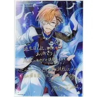 Kanda Shoichi - Badge - Tapestry - Acrylic Art Plate - Birthday Merch Complete Set - Nijisanji