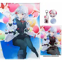 Hakase Fuyuki - Badge - Tapestry - Acrylic Art Plate - Birthday Merch Complete Set - Nijisanji