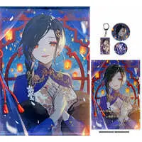 Shirayuki Tomoe - Badge - Tapestry - Acrylic Art Plate - Birthday Merch Complete Set - Nijisanji