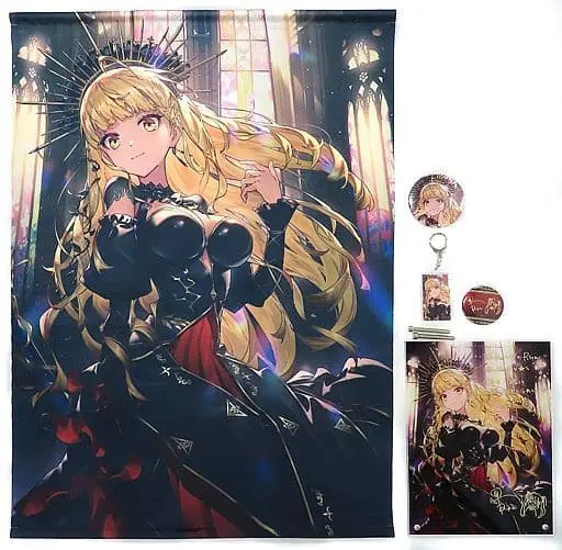 Takamiya Rion - Badge - Tapestry - Acrylic Art Plate - Birthday Merch Complete Set - Nijisanji