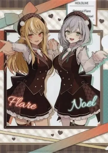 Shirogane Noel & Shiranui Flare - Stationery - Plastic Folder - hololive