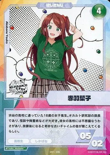 Akabane Youko - Trading Card - Nijisanji