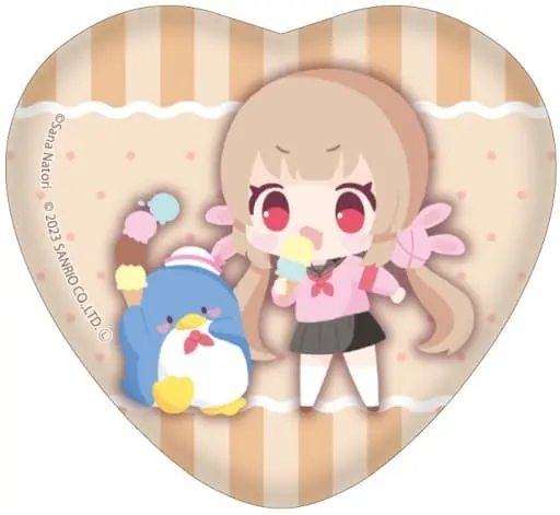 Natori Sana - Badge - Heart Badge - Natori Sana x Sanrio characters - VTuber