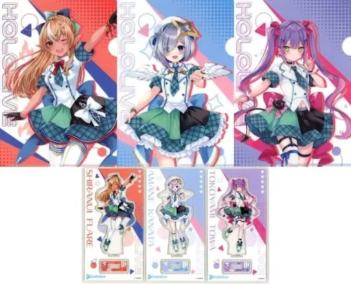 hololive - Plastic Folder - Acrylic stand - Shiranui Flare & Tokoyami Towa & Amane Kanata