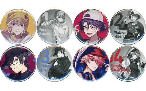 VOLTACTION - Badge - Taito Kuji - Fura Kanato & Seraph Dazzlegarden & Watarai Hibari & Shikinagi Akira