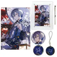 Koyanagi Rou - Badge - Acrylic Art Plate - Canvas Board - Birthday Merch Complete Set - Nijisanji