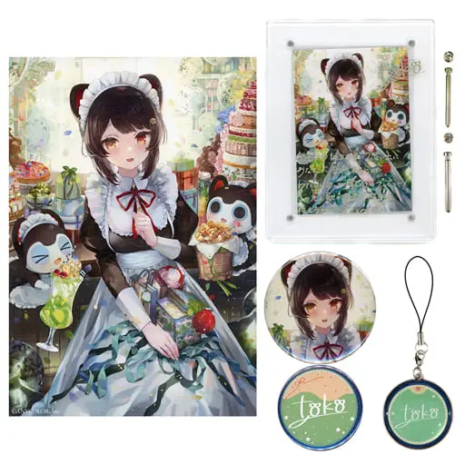 Inui Toko - Badge - Acrylic Art Plate - Canvas Board - Birthday Merch Complete Set - Nijisanji