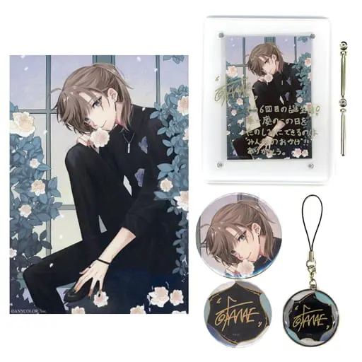 Kanae - Badge - Acrylic Art Plate - Canvas Board - Birthday Merch Complete Set - Nijisanji