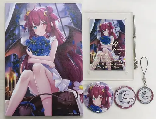 Yuzuki Roa - Badge - Acrylic Art Plate - Canvas Board - Birthday Merch Complete Set - Nijisanji