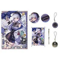 Hakase Fuyuki - Badge - Acrylic Art Plate - Canvas Board - Birthday Merch Complete Set - Nijisanji