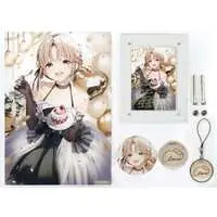 Sister Claire - Birthday Merch Complete Set - Canvas Board - Acrylic Art Plate - Badge - Nijisanji