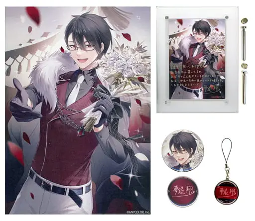 Yumeoi Kakeru - Badge - Acrylic Art Plate - Canvas Board - Birthday Merch Complete Set - Nijisanji