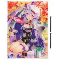 Rindou Mikoto - Badge - Tapestry - Acrylic Art Plate - Birthday Merch Complete Set - Nijisanji