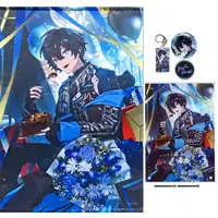 Axia Krone - Badge - Tapestry - Acrylic Art Plate - Birthday Merch Complete Set - Nijisanji