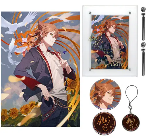 Fushimi Gaku - Badge - Acrylic Art Plate - Canvas Board - Birthday Merch Complete Set - Nijisanji