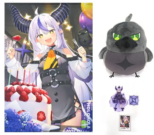 La+ Darknesss - Hand-signed - Plush - Acrylic stand - Tapestry - Birthday Merch Complete Set - hololive