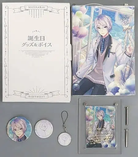 Genzuki Tojiro - Badge - Acrylic Art Plate - Canvas Board - Birthday Merch Complete Set - Nijisanji