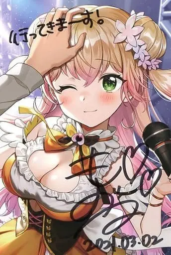 Momosuzu Nene - Hand-signed - Postcard - hololive