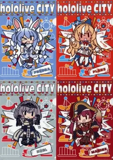 hololive - Stationery - Plastic Folder - Shiranui Flare & Usada Pekora & Houshou Marine & Shirogane Noel