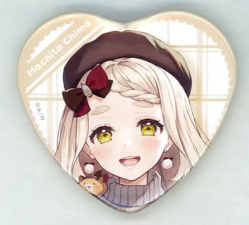 Machita Chima - Heart Badge - Badge - Nijisanji