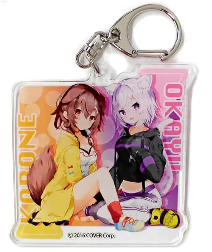 Nekomata Okayu & Inugami Korone - Acrylic Key Chain - Key Chain - hololive