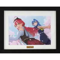 Sakura Miko & Hoshimachi Suisei - Original Drawing (Replica Illustration) - hololive