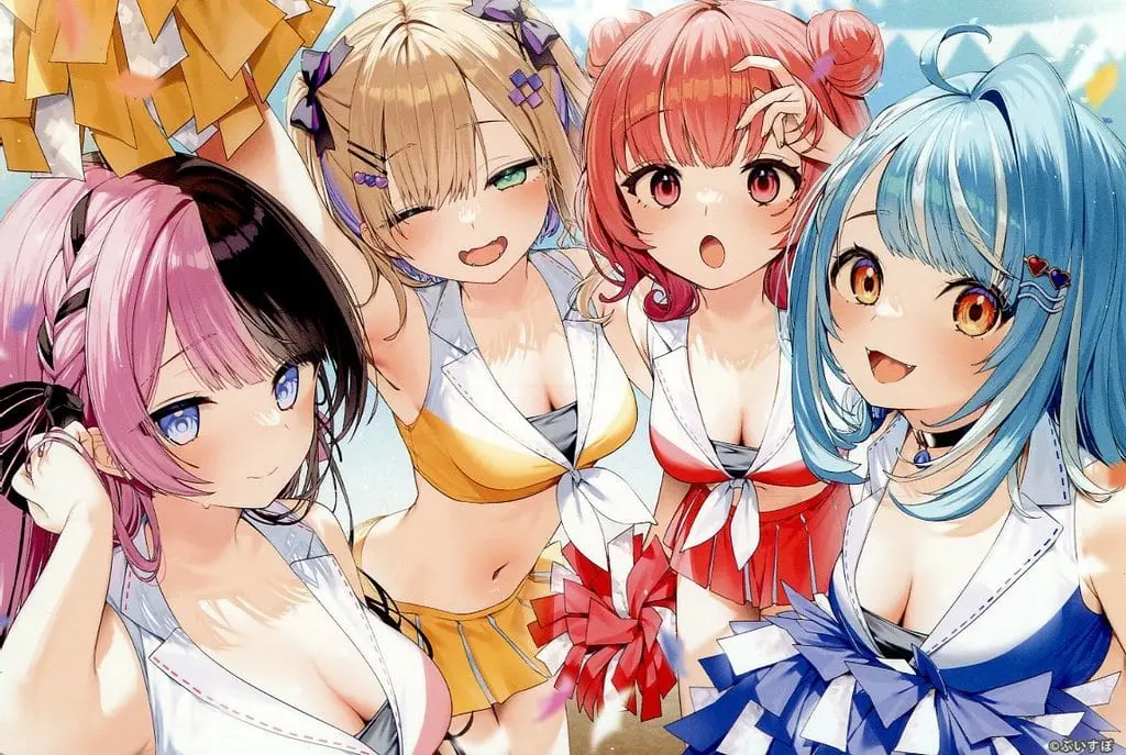 VSPO! - Postcard - Yumeno Akari & Kurumi Noah & Shiranami Ramune & Tachibana Hinano