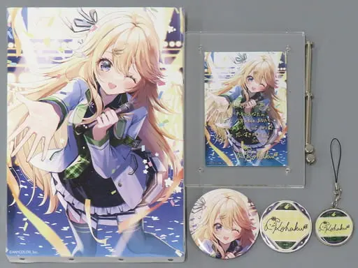 Todo Kohaku - Badge - Acrylic Art Plate - Canvas Board - Birthday Merch Complete Set - Nijisanji