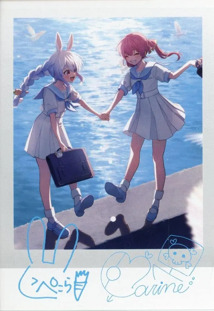 Usada Pekora & Houshou Marine - Character Card - HoneyWorks