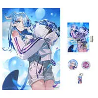 Elira Pendora - Badge - Tapestry - Acrylic Art Plate - Birthday Merch Complete Set - Nijisanji