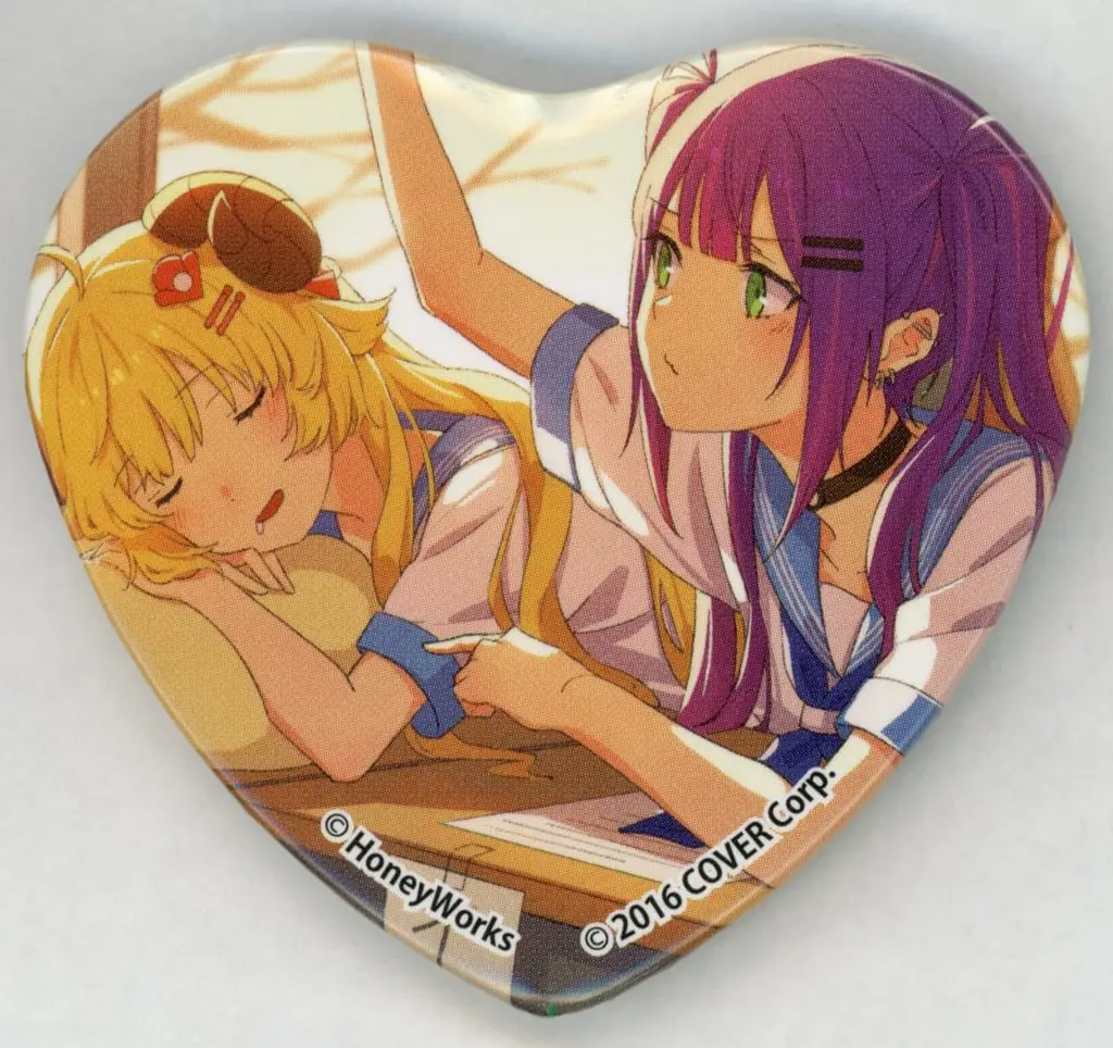 Tokoyami Towa & Tsunomaki Watame - Heart Badge - Badge - hololive