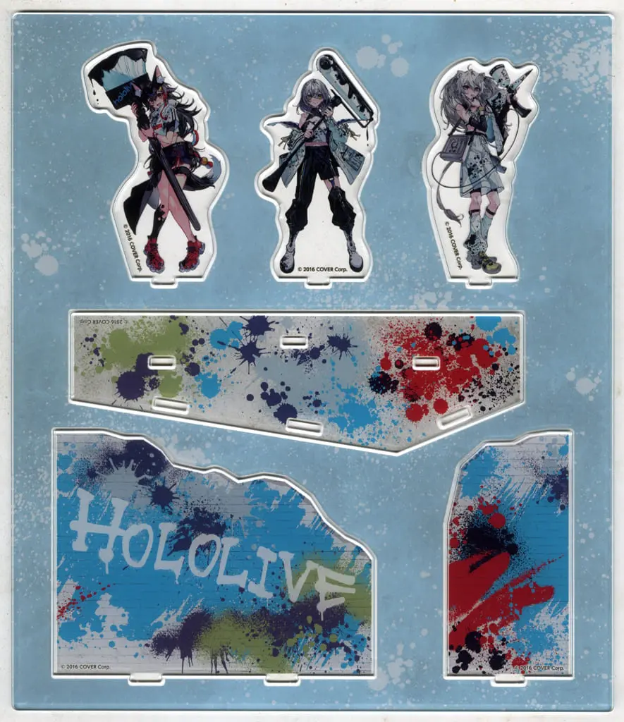 hololive - Acrylic Diorama Stand - Acrylic stand - Shishiro Botan & Shirogane Noel & Ookami Mio