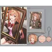 Ienaga Mugi - Badge - Acrylic Art Plate - Canvas Board - Birthday Merch Complete Set - Nijisanji