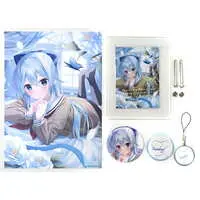 Yukishiro Mahiro - Badge - Acrylic Art Plate - Canvas Board - Birthday Merch Complete Set - Nijisanji