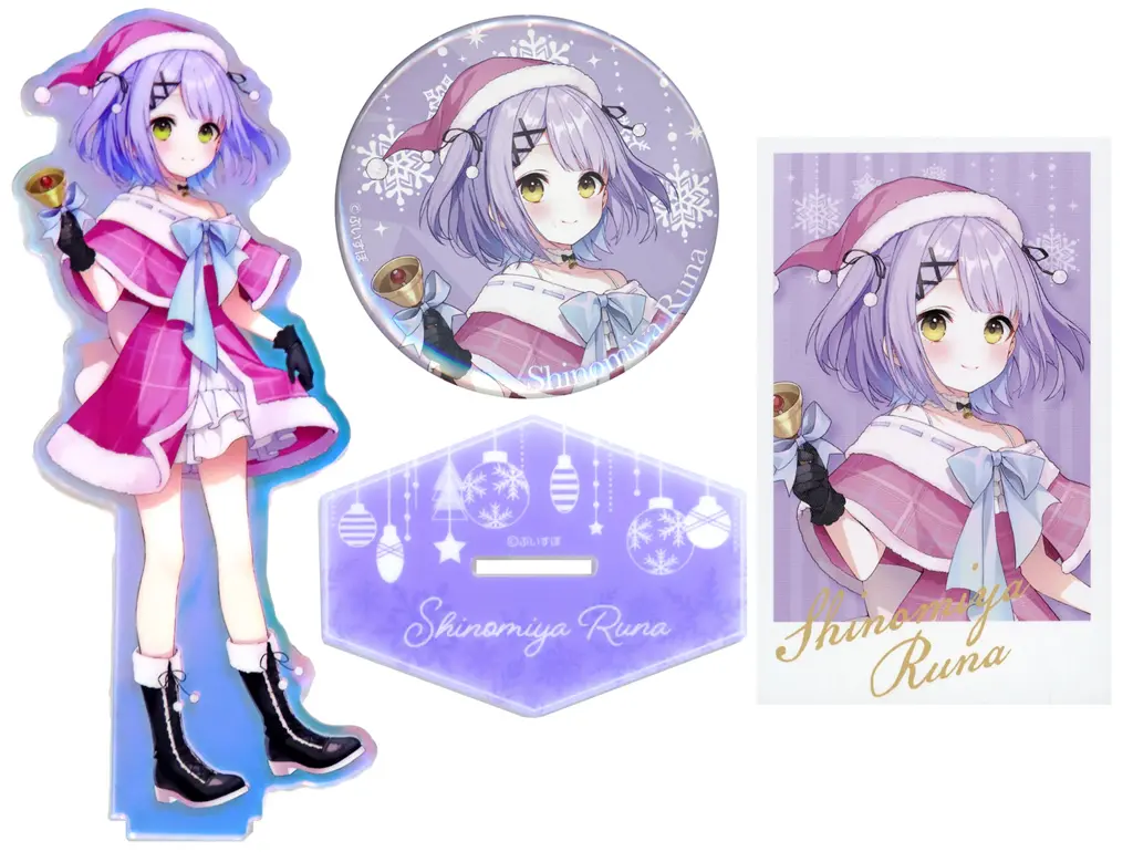 Shinomiya Runa - Character Card - Badge - Acrylic stand - VSPO!