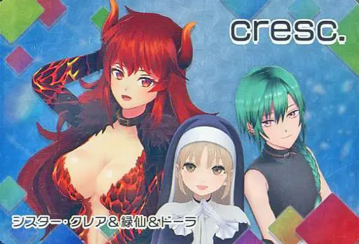 cresc. - Nijisanji Chips - Trading Card - Ryushen & Dola & Sister Claire